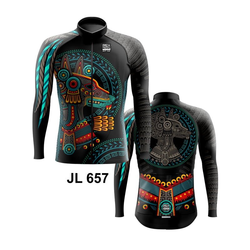 Jersey de Ciclismo Estandar Hombre Caballero Manga Larga JL657 - Image 3