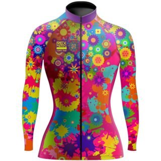 Jersey de Ciclismo Estandar Mujer Dama Manga Larga JDL711