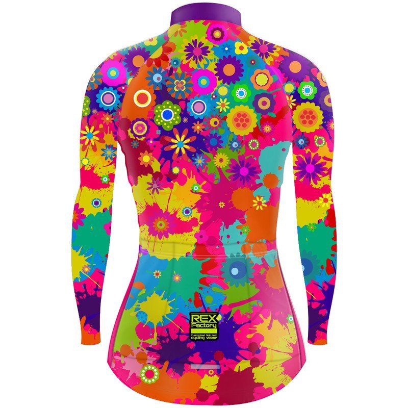 Jersey de Ciclismo Estandar Mujer Dama Manga Larga JDL711 - Image 2