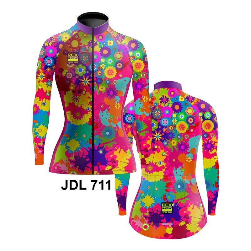 Jersey de Ciclismo Estandar Mujer Dama Manga Larga JDL711 - Image 3