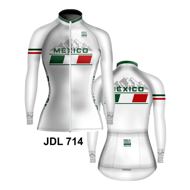 Jersey de Ciclismo Estandar Mujer Dama Manga Larga JDL714 - Image 3