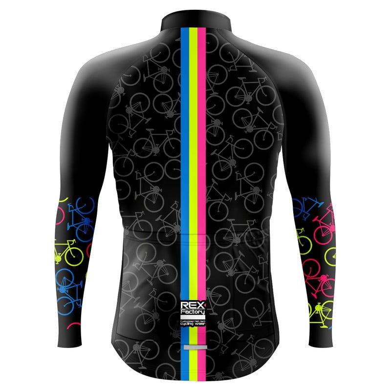 Jersey de Ciclismo Estandar Hombre Caballero Manga Larga JL684 - Image 2