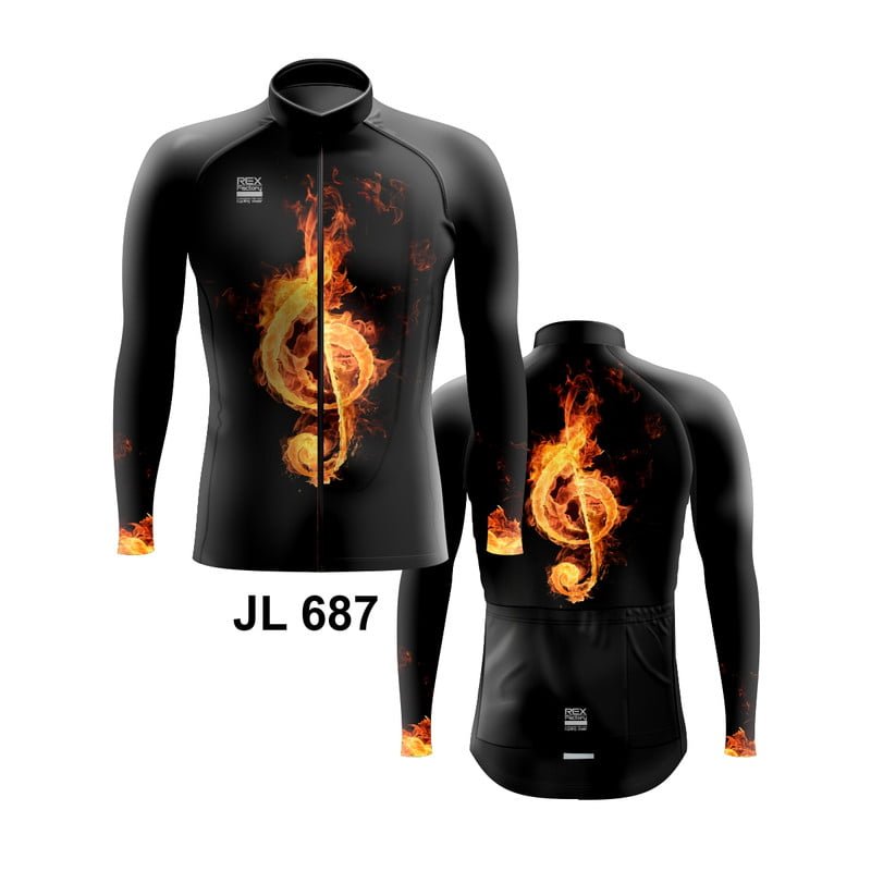 Jersey de Ciclismo Estandar Hombre Caballero Manga Larga JL687 - Image 3