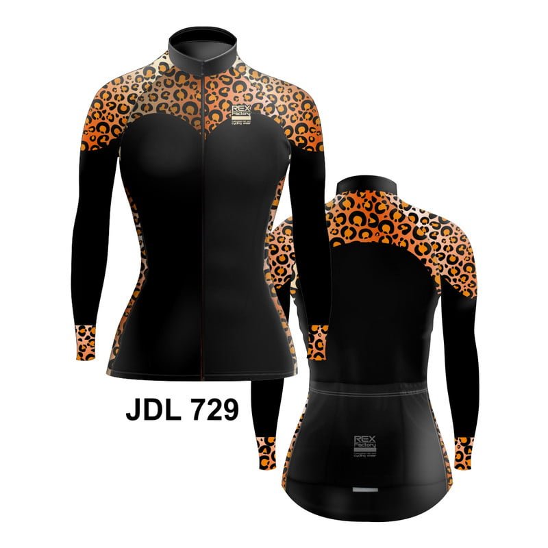 Jersey de Ciclismo Estandar Mujer Dama Manga Larga JDL729 - Image 3