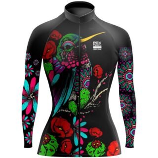 Jersey de Ciclismo Estandar Mujer Dama Manga Larga JDL726