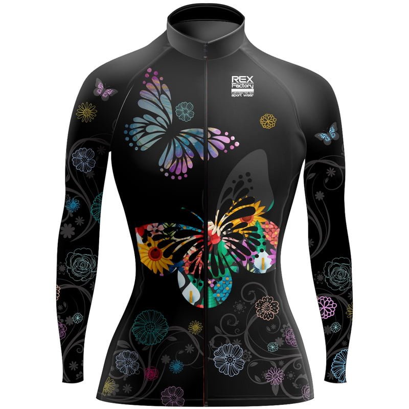 Jersey de Ciclismo Estandar Mujer Dama Manga Larga JDL731