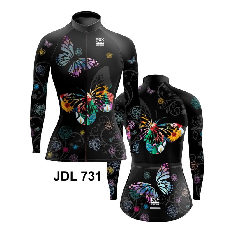 Jersey de Ciclismo Estandar Mujer Dama Manga Larga JDL731 - Image 3