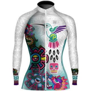 Jersey de Ciclismo Estandar Mujer Dama Manga Larga JDL733