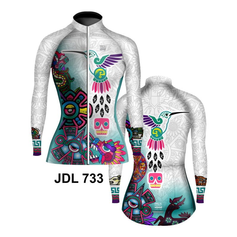 Jersey de Ciclismo Estandar Mujer Dama Manga Larga JDL733 - Image 3