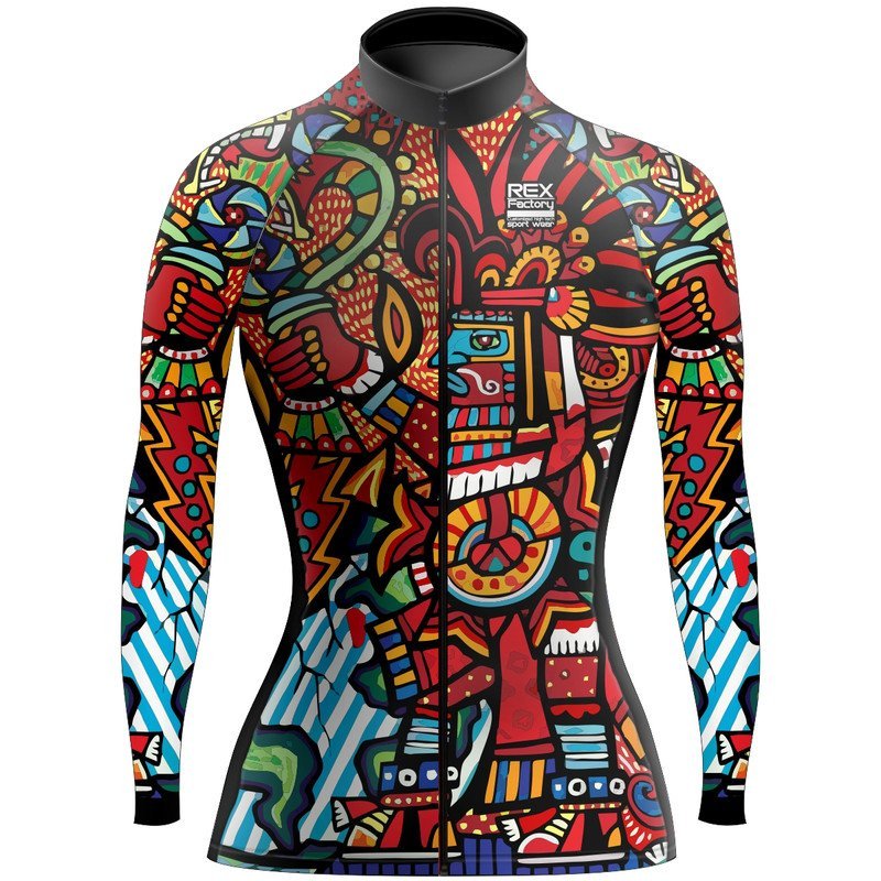 Jersey de Ciclismo Estandar Mujer Dama Manga Larga JDL734