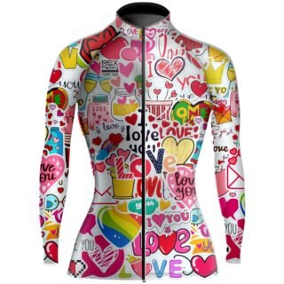 Jersey de Ciclismo Estandar Mujer Dama Manga Larga JDL737