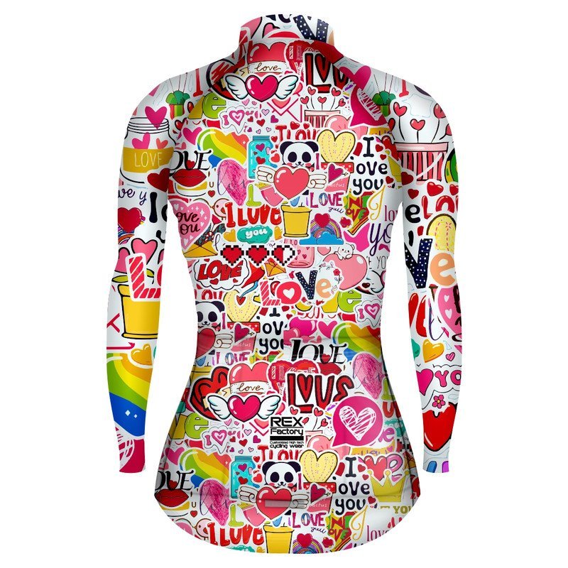 Jersey de Ciclismo Estandar Mujer Dama Manga Larga JDL737 - Image 2