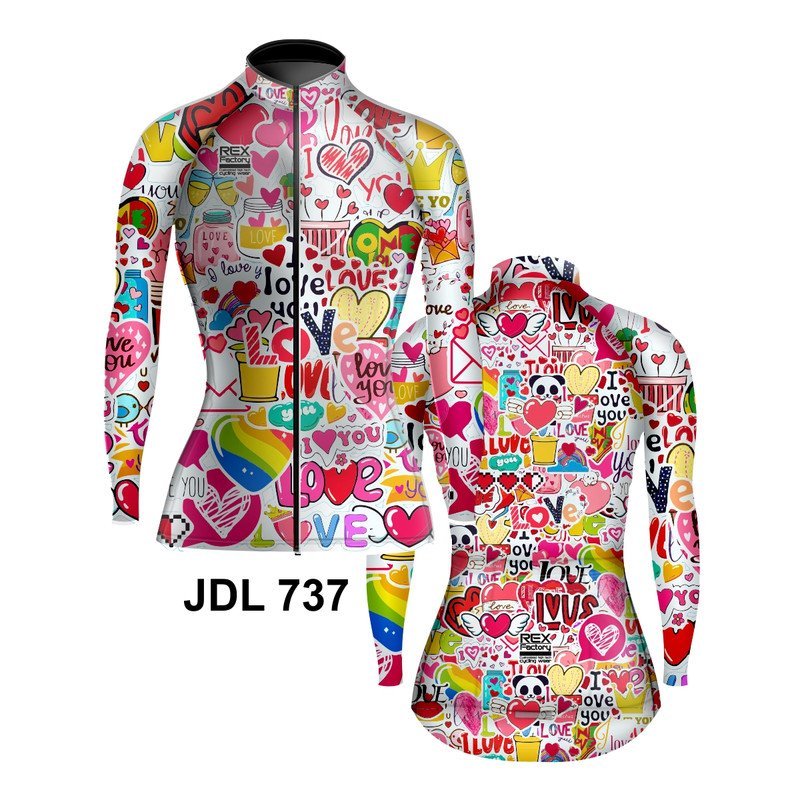 Jersey de Ciclismo Estandar Mujer Dama Manga Larga JDL737 - Image 3