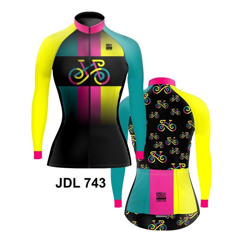 Jersey de Ciclismo Estandar Mujer Dama Manga Larga DAMA M JDL743 OUTLET 1 - Image 3