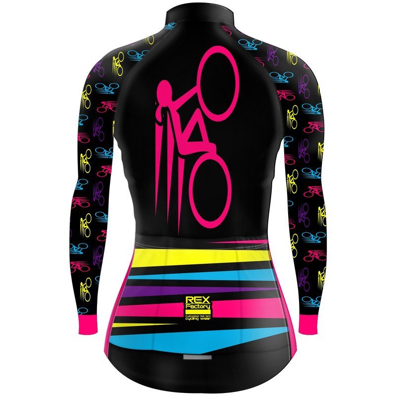 Jersey de Ciclismo Estandar Mujer Dama Manga Larga JDL751 - Image 2