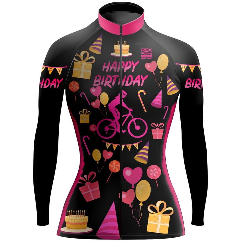 Jersey de Ciclismo Estandar Mujer Dama Manga Larga JDL753