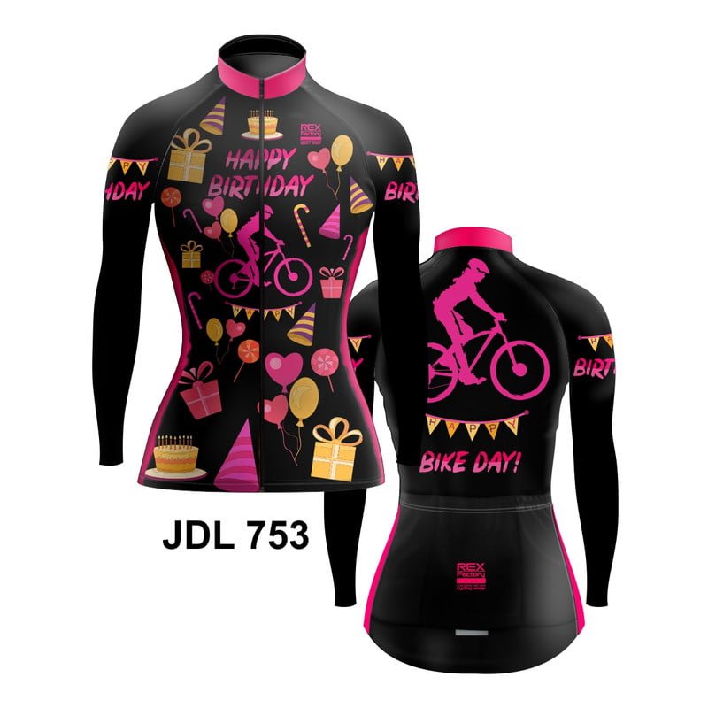 Jersey de Ciclismo Estandar Mujer Dama Manga Larga JDL753 - Image 3