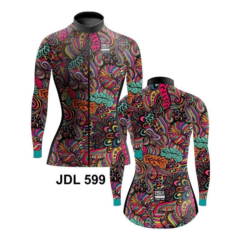 Jersey de Ciclismo Estandar Mujer Dama Manga Larga JDL599 - Image 3