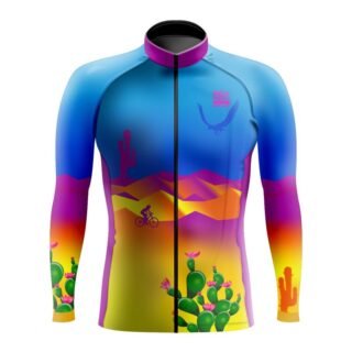 Jersey de Ciclismo Estandar Hombre Caballero Manga Larga JL700