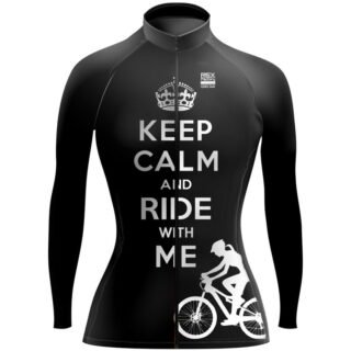 Jersey de Ciclismo Estandar Mujer Dama Manga Larga JDL759