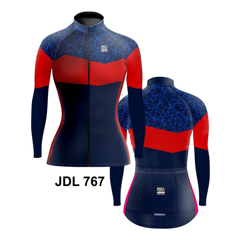 Jersey de Ciclismo Estandar Mujer Dama Manga Larga JDL767 - Image 3