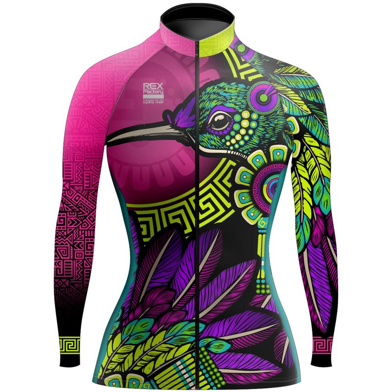 Jersey de Ciclismo Estandar Mujer Dama Manga Larga JDL748 – REX FACTORY