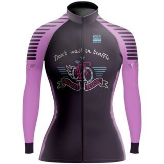 Jersey de Ciclismo Estandar Mujer Dama Manga Larga JDL522