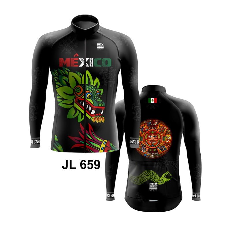 Jersey de Ciclismo Estandar Hombre Caballero Manga Larga JL659 - Image 3