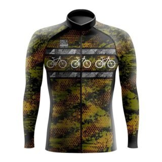 Jersey de Ciclismo Estandar Hombre Caballero Manga Larga JL750