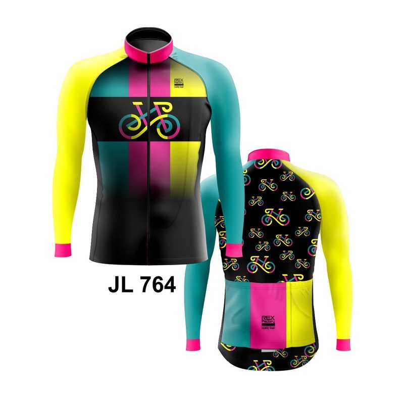 Jersey de Ciclismo Estandar Hombre Caballero Manga Larga JL764 - Image 3