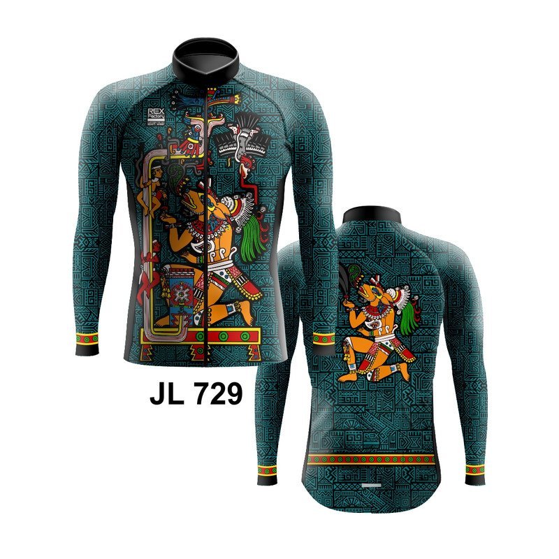 Jersey de Ciclismo Estandar Hombre Caballero Manga Larga JL729 - Image 3