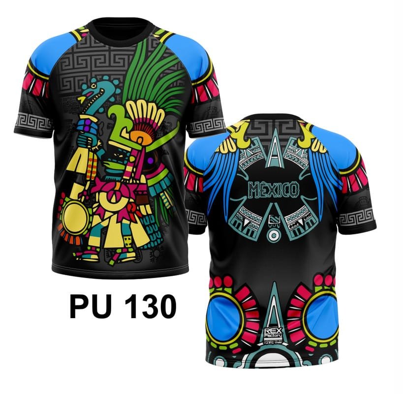 Playera Urbana Deportiva Dry Fit REX FACTORY Hombre Caballero PU130 - Image 3