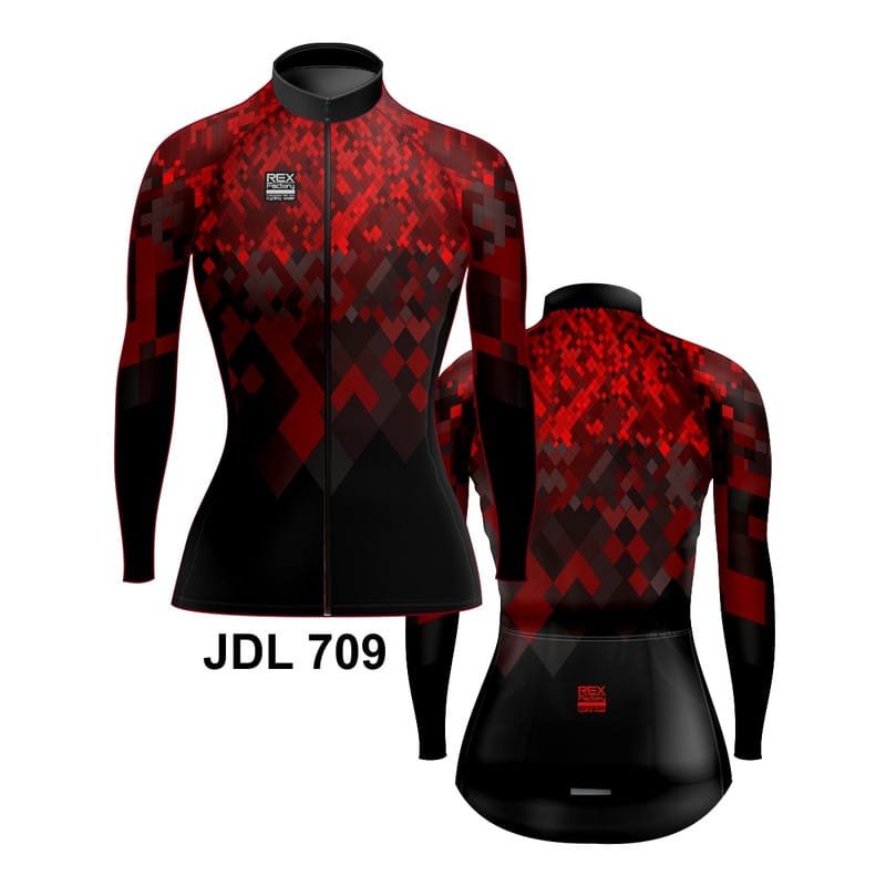 Jersey de Ciclismo Estandar Mujer Dama Manga Larga JDL709 - Image 3