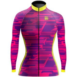 Jersey de Ciclismo Estandar Mujer Dama Manga Larga JDL653
