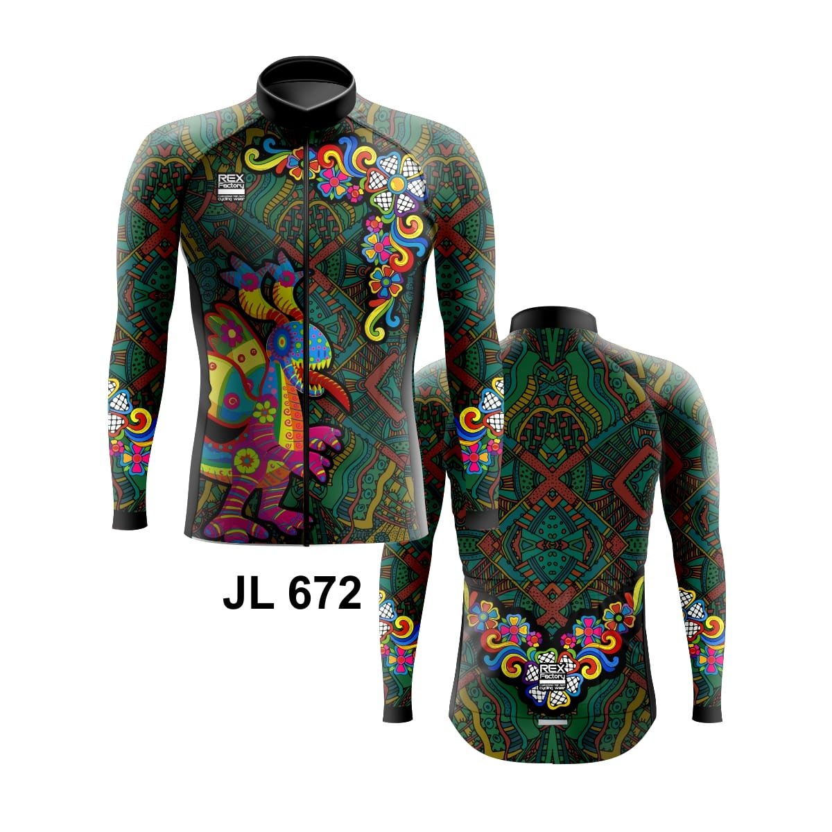 Jersey de Ciclismo Estandar Hombre Caballero Manga Larga JL672 - Image 3