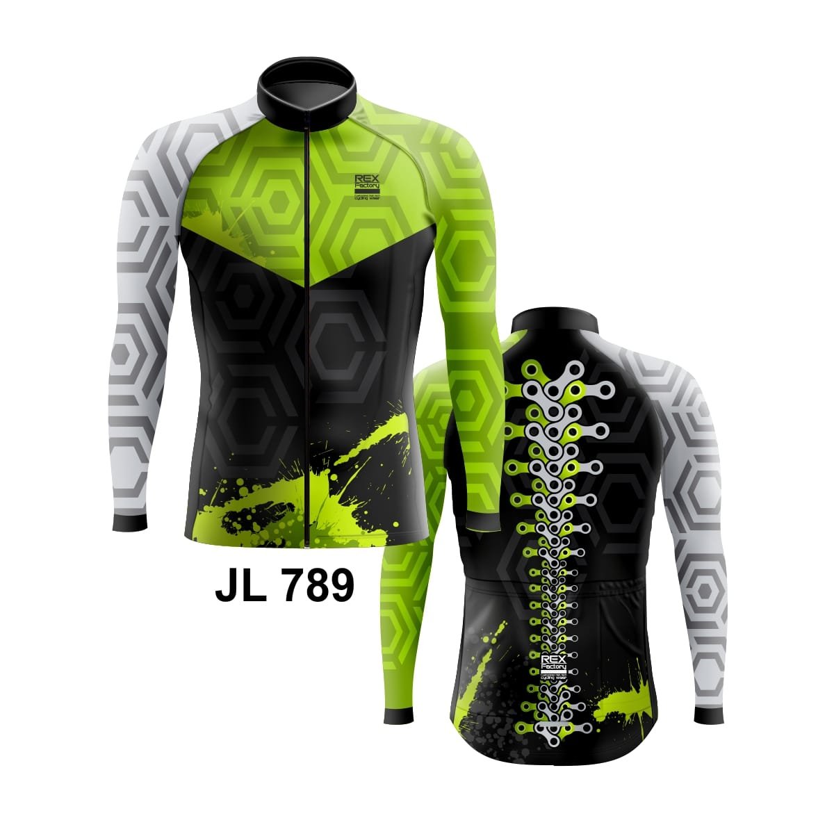 Jersey de Ciclismo Estandar Hombre Caballero Manga Larga JL789 - Image 3