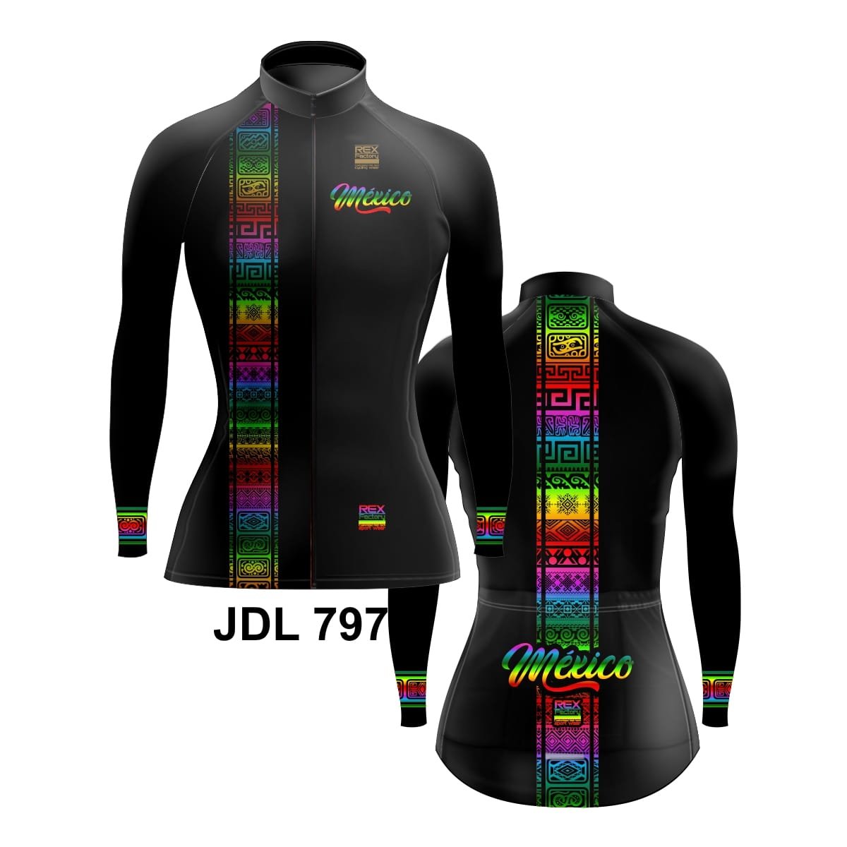 Jersey de Ciclismo Estandar Mujer Dama Manga Larga JDL797 - Image 3