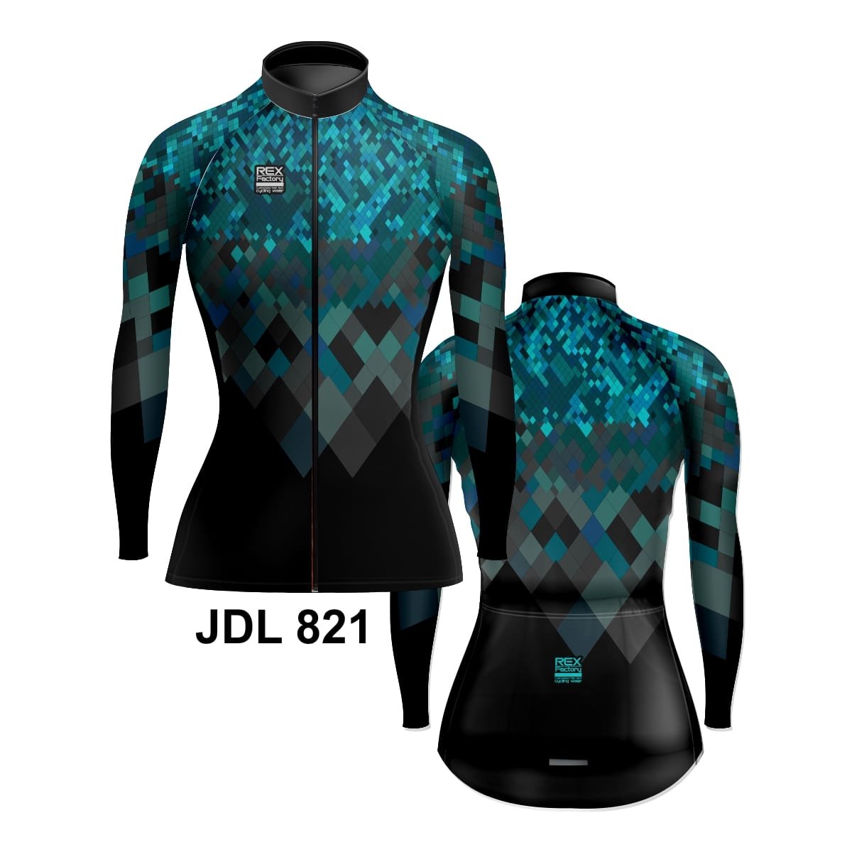 Jersey de Ciclismo Estandar Mujer Dama Manga Larga JDL821 - Image 3
