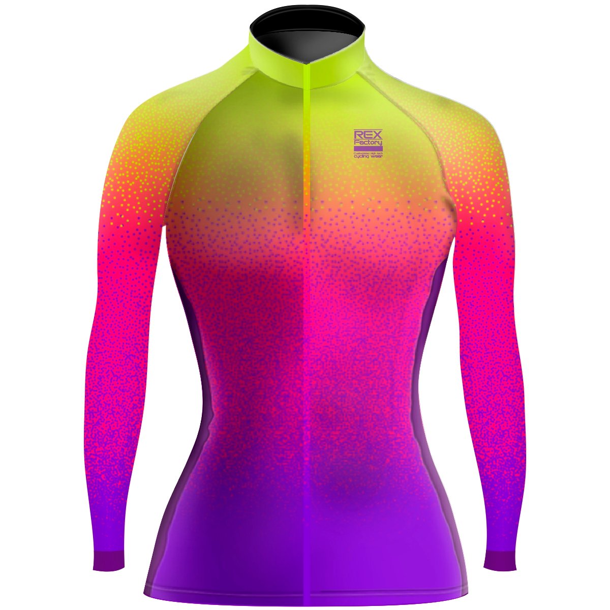 Jersey de Ciclismo Estandar Mujer Dama Manga Larga JDL680