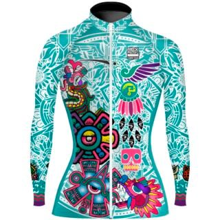 Jersey de Ciclismo Estandar Mujer Dama Manga Larga JDL823
