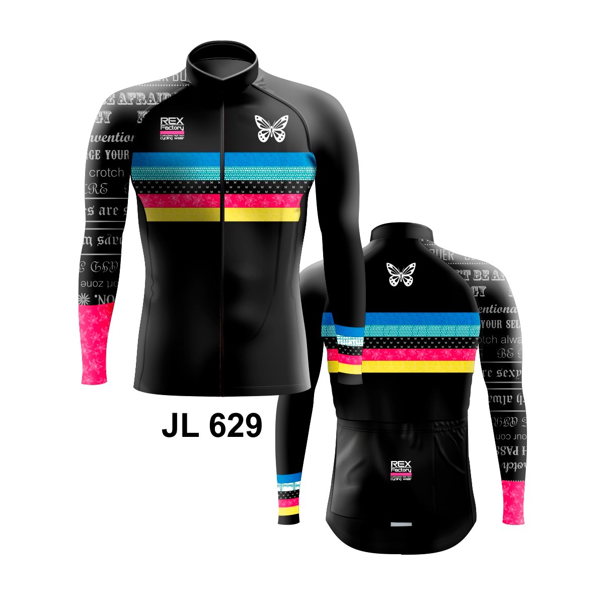 Jersey de Ciclismo Estandar Hombre Caballero Manga Larga JL629 - Image 3
