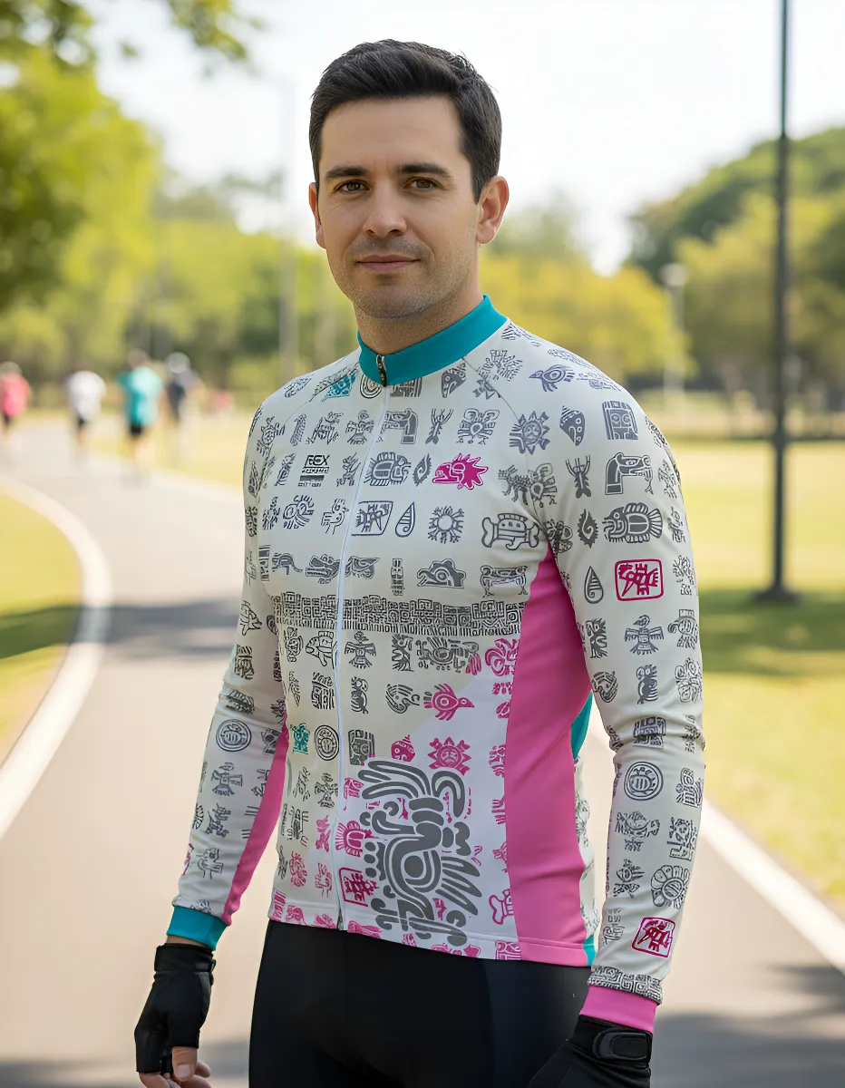 Jersey de Ciclismo Hombre Caballero Manga Larga JL807 - Image 4
