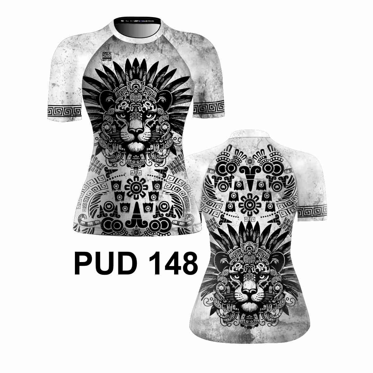 Playera Urbana Deportiva Dry Fit REX FACTORY Mujer Dama PUD148 JAGUAR PREHISPANICO - Image 3