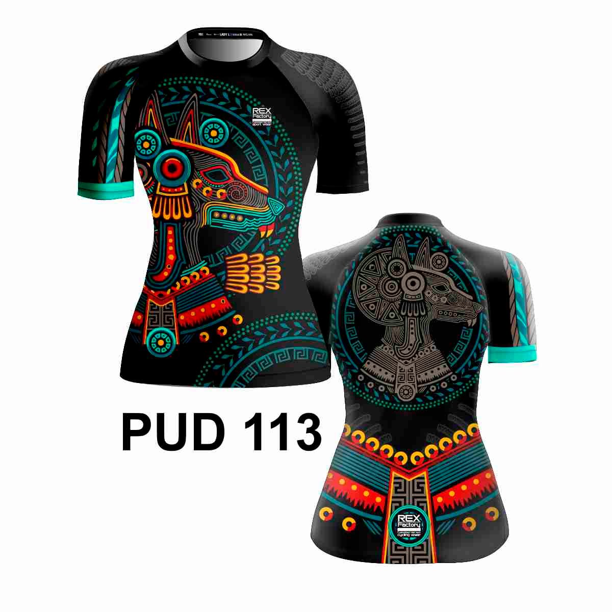 Playera Urbana Deportiva Dry Fit REX FACTORY Mujer Dama PUD113 XOLO XOLOITZCUINTLE - Image 3
