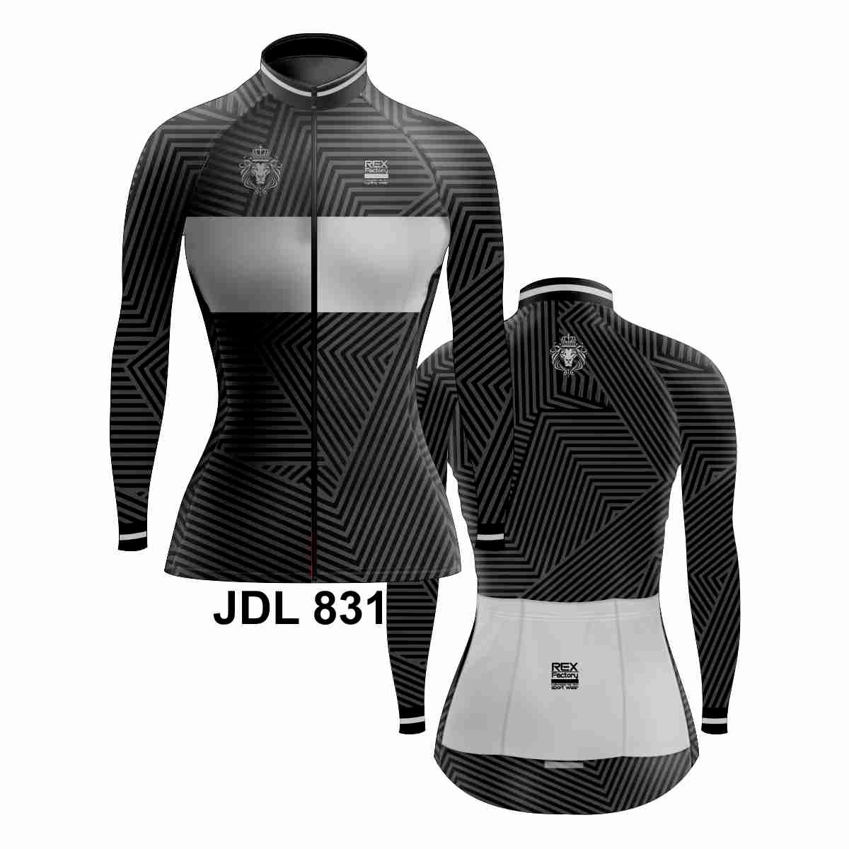 Jersey de Ciclismo Mujer Dama Manga Larga JDL831 VINTAGE - Imagen 3
