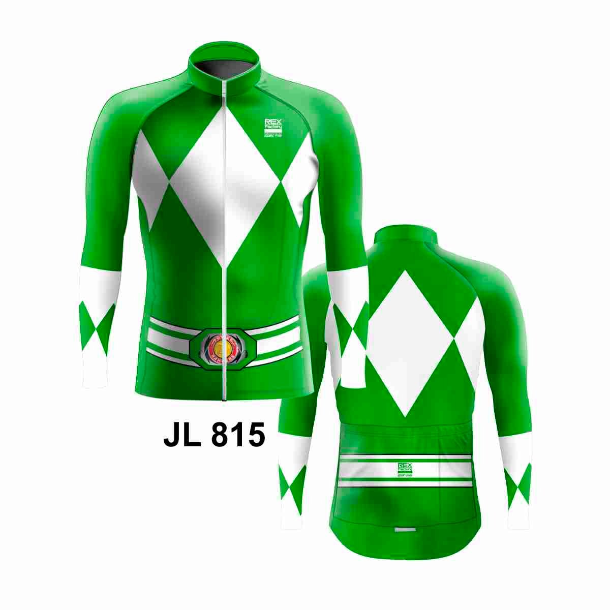 Jersey de Ciclismo Hombre Caballero Manga Larga JL815 POWER RANGER - Imagen 3