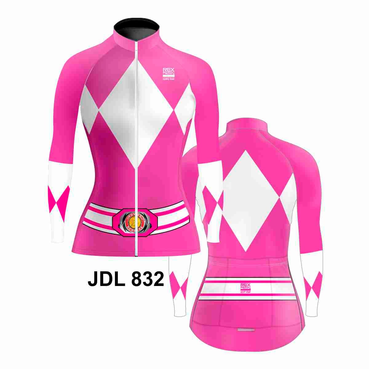 Jersey de Ciclismo Mujer Dama Manga Larga JDL832 POWER RANGER - Imagen 3